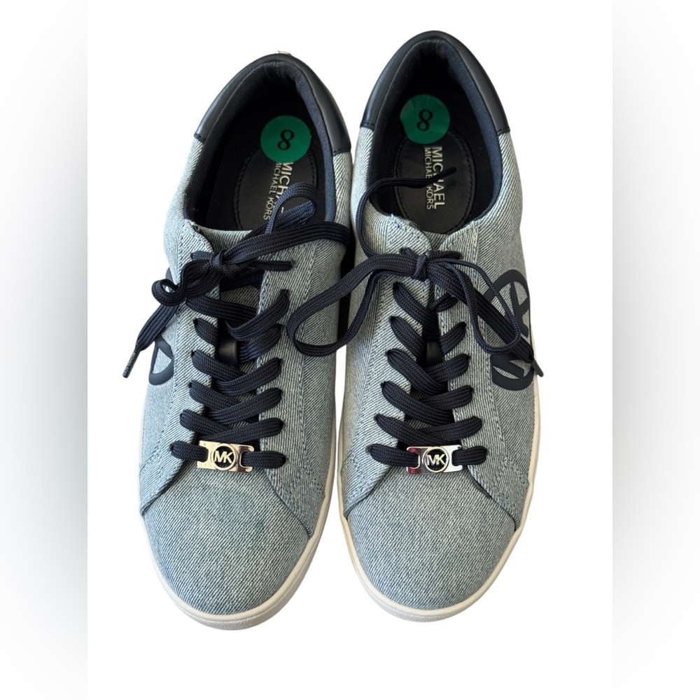 Michael Kors Blue Sneaker Shoes New - Picture 2 of 5